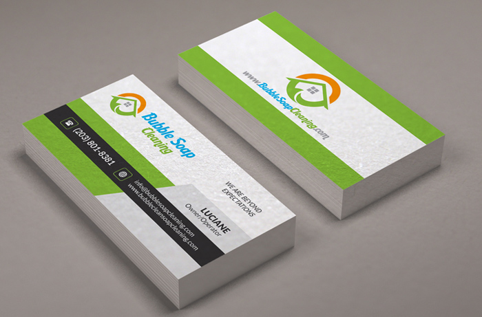 Bubble Soap Cleaning Services - Business Card